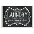 thumbnail image 1 of Laundry Good Clean Fun Chalk Look Wall Plaque Art, 1 of 6