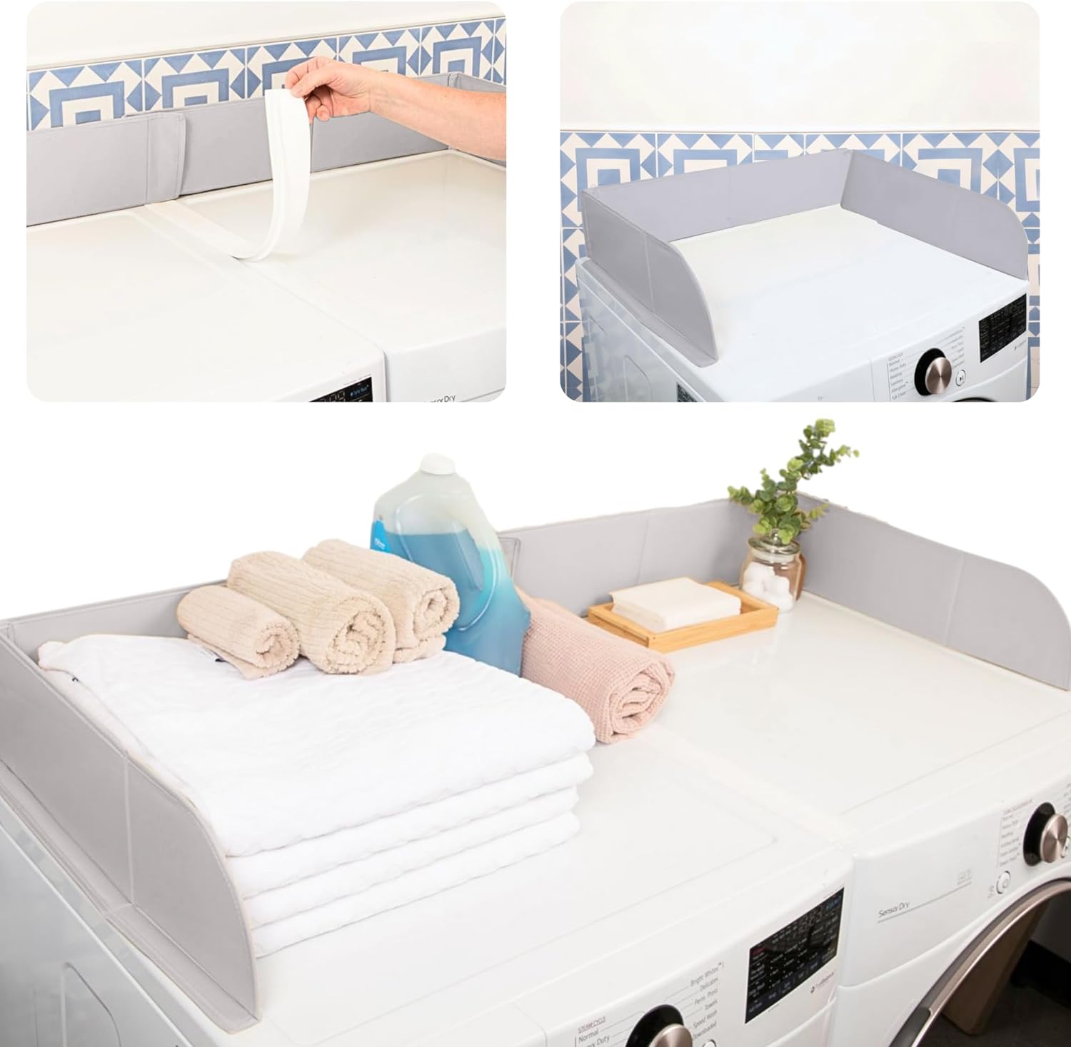 Laundry Guard with Gap Cover Keep Your Clothes From Falling Behind