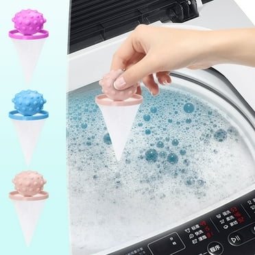 Laundry Hair Catcher | 2025 New Floating Pet Hair Remover for Washing Machines | Reusable Mesh Filter Bag | Washer & Dryer Lint Collector | Home Laundry Solution