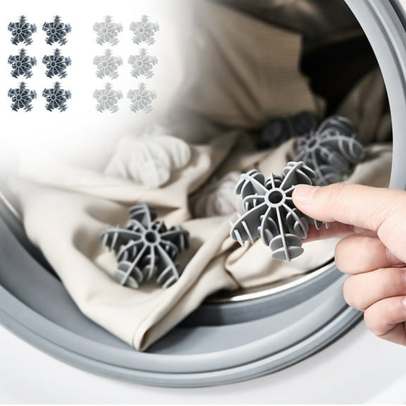 Laundry Hair Catcher for Washing Machine, Reusable Lint Remover for Clothes Winding Adsorption, Floating Fur Catcher for Dryer, Multi Purpose Cleaning Tool for Pet Hair and Fabric Debris, by UKHBMC