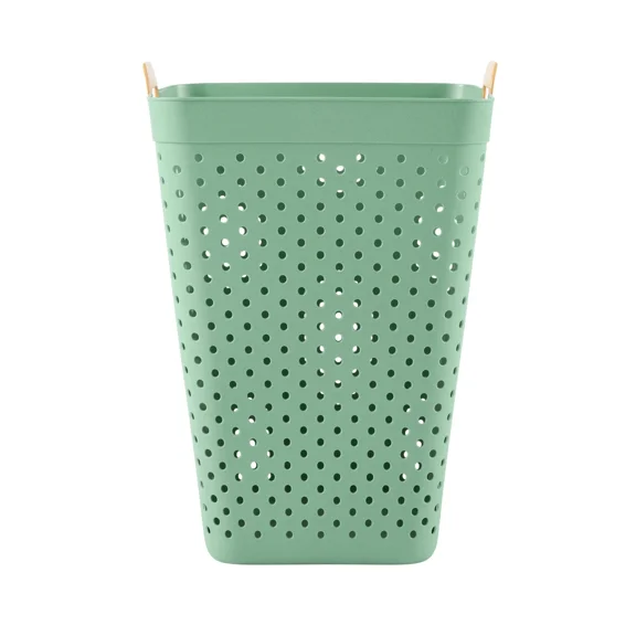 Laundry Hamper, Adult, 2-Bushel Capacity, Sage Green
