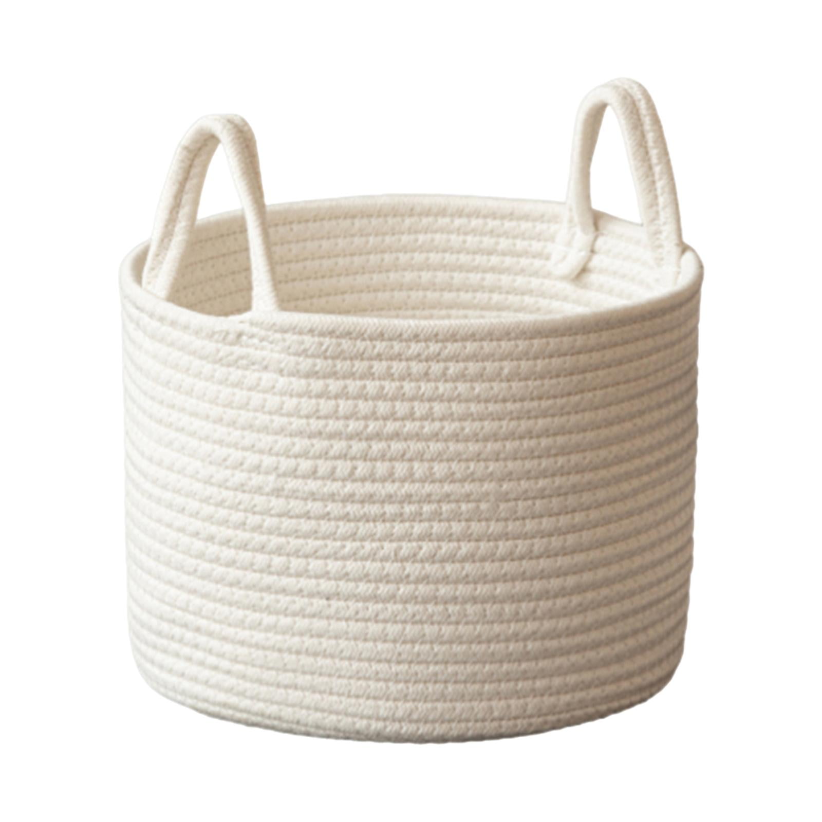 Laundry Hamper, Baby Nursery Hamper with Handles, Washing Bin Boho Storage Basket, Woven Rope
