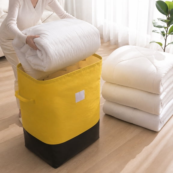 Laundry Hamper Bag Large Capacity Storage Basket, Foldable Clothes Organizer With Handles And Space Saving Design for Bedroom Laundry Room Home Organization