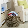 thumbnail image 1 of Laundry Hamper, Extra Large Seagrass Woven Basket With Handle For Throw Blanket Toys Clothes Towel Nursery Gadget, 1 of 8