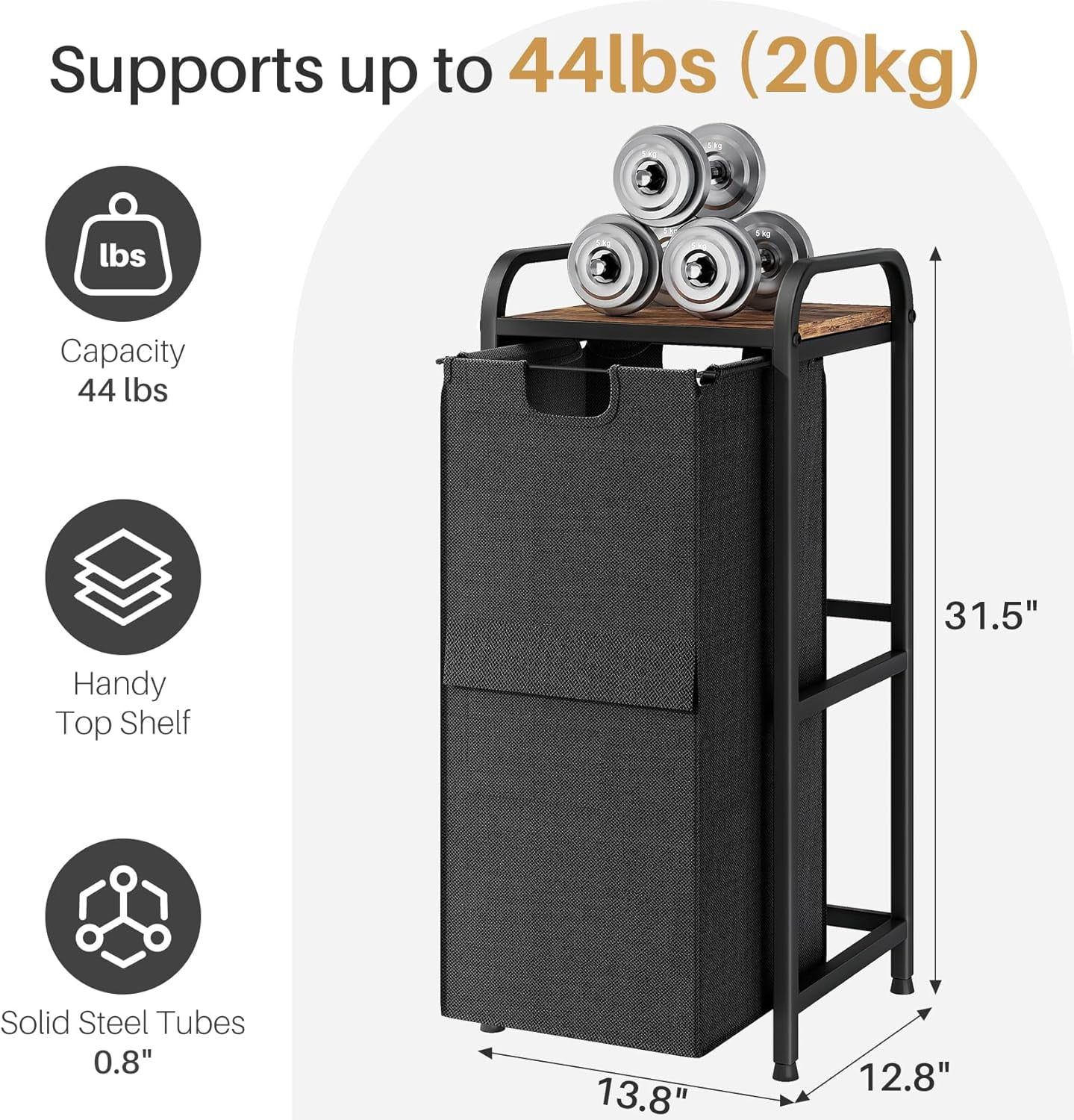 Laundry Hamper, Laundry Basket, Laundry Sorter with a Pull-Out and ...