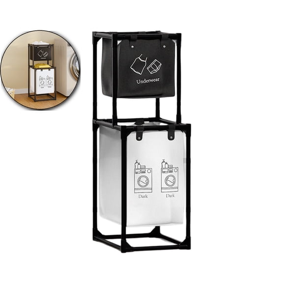 Laundry Hamper, Laundry Basket with Removable Laundry Sorter Bag for Storage Dirty Clothes, Laundry Room, Bedroom, Bathroom