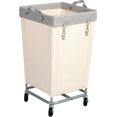thumbnail image 1 of Laundry Hamper with Wheels, 160L Rolling Laundry Sorter Cart with Heavy Duty Steel Frame, Large Clothes Hamper with Handles for Bedroom, Bathroom, Laundry Room, Beige and Gray, 1 of 4