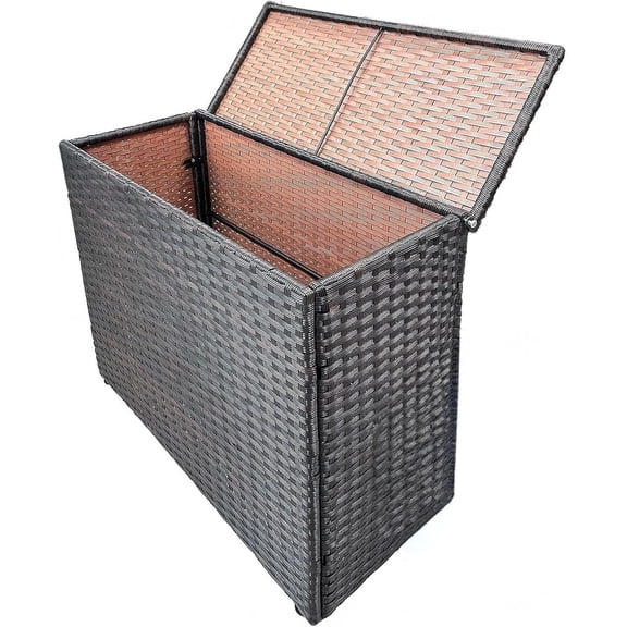 Laundry Hamper Wicker With Lid and Wheels, Collapsible Rattan Clothes Hamper 29 Gal (110 L) Removable Linerdouble Laundry Basket Handwoven for Clothes Storage in Bedroom(Brown)