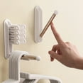 thumbnail image 1 of Laundry Hanger Wall Mount, Retractable Wall Mounted Foldable Clothes Drying Rack with Strong Adhesive, No-Drill Installation, Space-Saving Valet Rod for Bathroom, Kitchen, Balcony (White), 1 of 8
