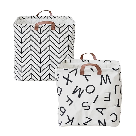 Laundry Large Laundry Long Handle Freestanding Laundry Square Bucket Clothes Toys Towel Grey Storage Storage Closet Organization under Bed Storage Trunk Bag Storage Bag Bed Sheets Storage Bags