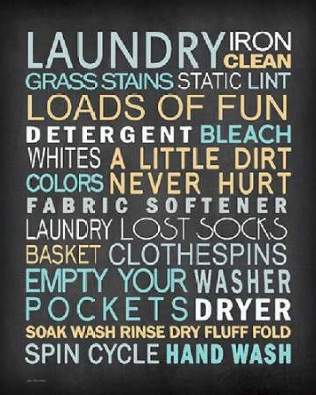 Laundry List Canvas Art - Jo Moulton (24 x 30)