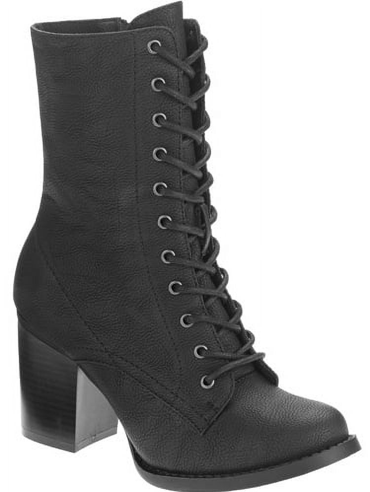 Laundry List Women's Heeled Lace Up Boot