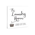 thumbnail image 1 of Laundry Loads Of Fun Brown Laundry Basket 10 x 10 Wood Tabletop Sign Plaque, 1 of 4