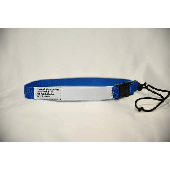 Laundry Loop with Sock Snare, Premium Royal Blue Laundering Strap