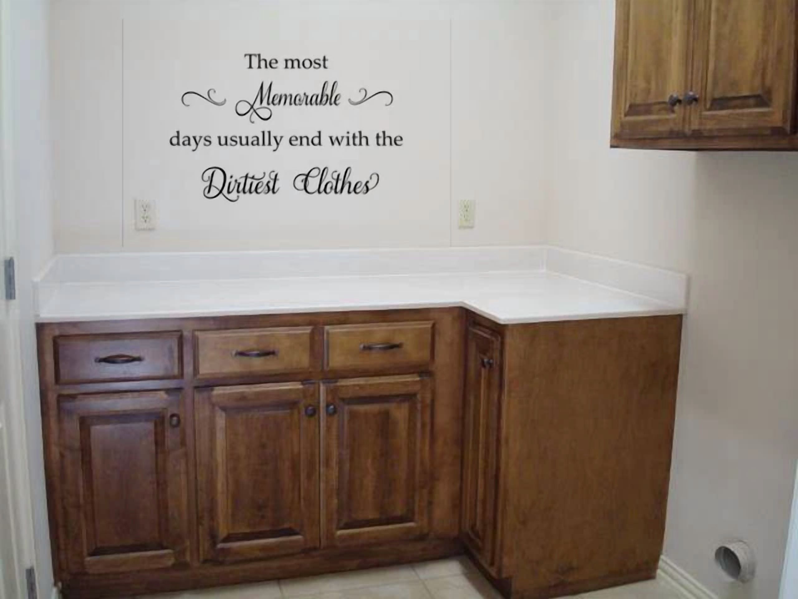 Drtest Clothes Laundry Room Vnyl Wall Quote Stcker Decal 22w X 8.5
