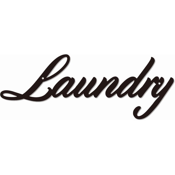 Laundry Metal Signs Wall Decor Black Wall Art Vintage Rustic Laundry Room Words Iron Backdrop Decoration Hanging Wall Ornament
