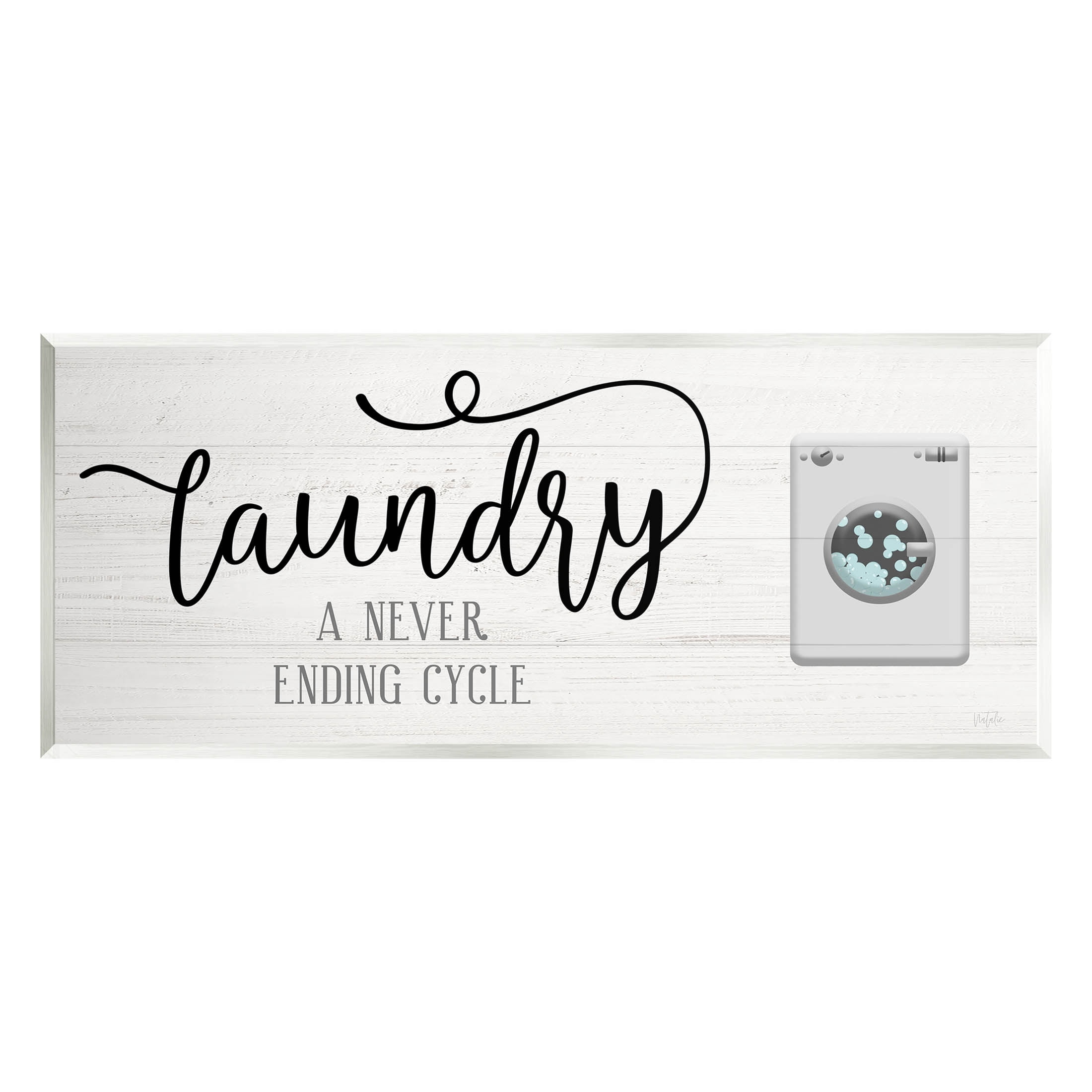 Laundry Never Ending Cycle Funny Typography Graphic Art Unframed Art Print Wall Art