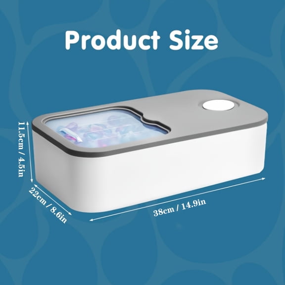 Laundry Pods Container with Sliding Lid, Large Storage Box Holds Up to 150 Pods for Laundry Room Storage