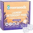 thumbnail image 1 of Laundry Pods, Fresh Lavender Scent, 32 Pacs, Eco Friendly, Powerful Clean, Biodegradable, HE Compatible, 1 of 5