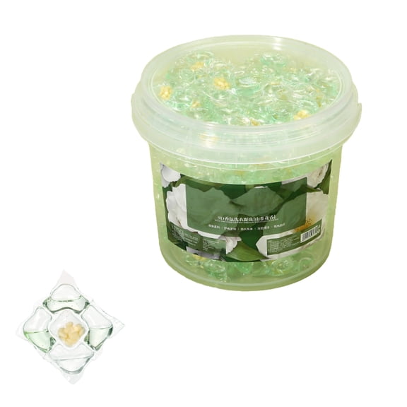 Laundry Pods with Scented Beads, Generic Laundry Beads, Deep Cleaning, Long-Lasting Freshness, for Daily Laundry Green