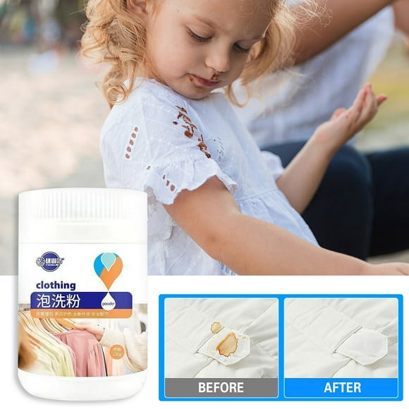 Laundry Powder, Enzyme Laundry Booster Odor Remover, Enzymatic Clothes Stain Cleaner Powder, Natural Deodorizer with Bio Active Enzymes, Detergent Additive Eliminator for Sweat, Oil, Blood