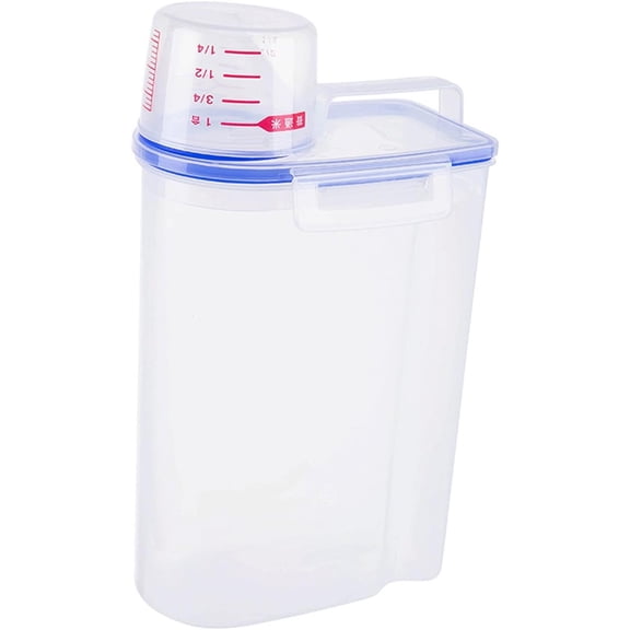 Laundry Powder Storage Container Organizer, 2L Portable Multipurpose Laundry Soap Dispenser for Home, Bathroom, Dorm