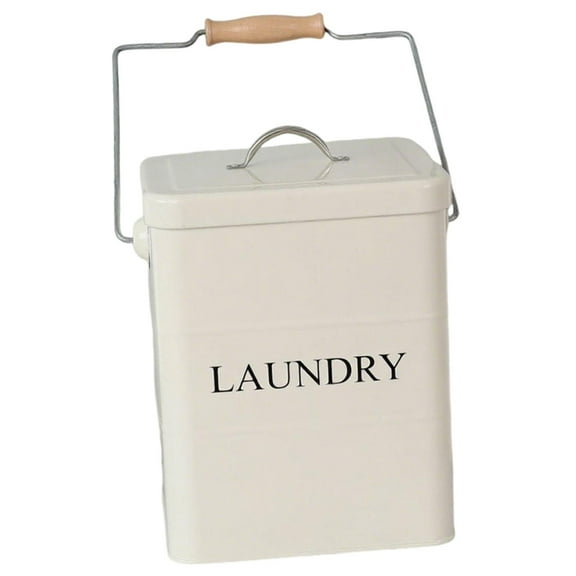 Laundry Powder Storage Tin Box Laundry Pod Container Accessories Sturdy Iron Material Farmhouse Home