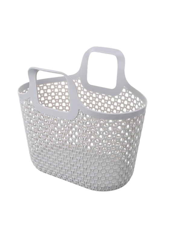 Laundry Pro Portable Shower Tote Bag for Bathroom Flexible Storage with Handle Sturdy Utility for Kitchen and Pantry