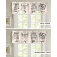 thumbnail image 1 of Laundry Room Clothes Pattern Small Curtain Rod Pocket Short Curtains Home Decor Partition Cabinet Do, 1 of 5