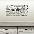thumbnail image 1 of Laundry Room Collage Subway Art Vinyl Lettering Wall Decal Sticker Laundry Room Decals Quotes - Size: 12.5"H x 24"L - Color:  Black, 1 of 6