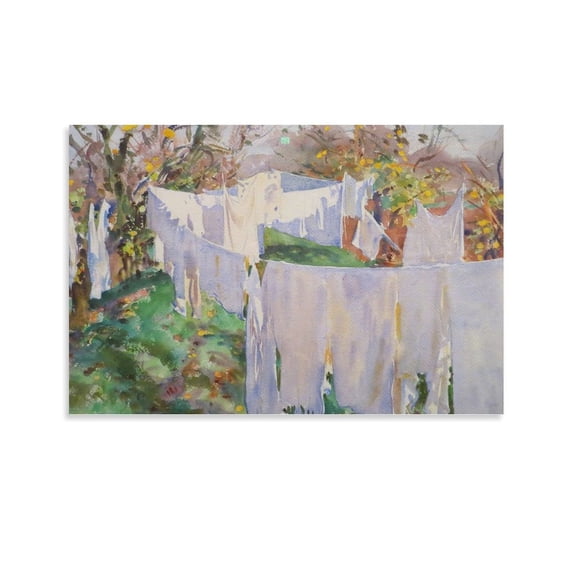Laundry Room Prints By John Singer Sargent Paintings Art Poster Canvas Wall Art Poster Decorative Bedroom Modern Home Print Picture Artworks Posters 12x18inch(30x45cm)
