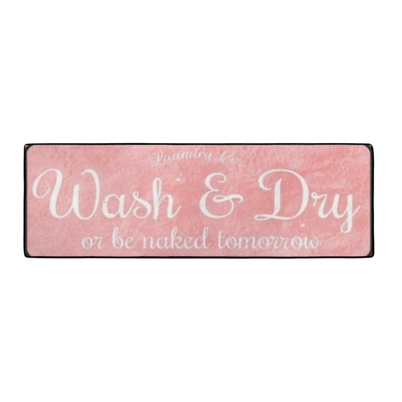 Laundry Room Rug Long Mat Rugs Area Rug Non-Slip Runner Rug Floor Mat Waterproof Farmhouse Carpet Kitchen Mats for Floor Runner Rug for Hallway Laundry Decor