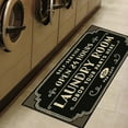 thumbnail image 1 of Laundry Room Rug Non Slip Laundry Mats Farmhouse Kitchen Floor Mat Bathroom Laundry Room Mat Kitchen Rugs Non Slip Washable Farmhouse Rug Washable Floor Carpet Decor Accessories Brown 1PC 47.2"x15.7", 1 of 6