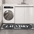 thumbnail image 1 of Laundry Room Rug 17"X60" Laundry Room Decor and Accessories Non-Slip Light Grey Runner Rug Machine Washable Text Design Laundry Mat, 1 of 6
