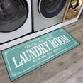 thumbnail image 1 of Laundry Room Rug Runner Non Slip Laundry Mats Mudroom Runner Farmhouse Kitchen Floor Mat Bathroom Laundry Room Decor Accessories( Teal, 20 X 47 inch ), 1 of 6