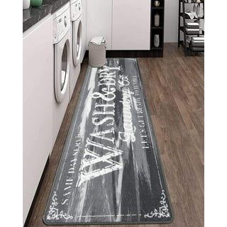 SUSSEXHOME Non Skid Washable Kitchen Mats for Floor, Ultra Thin Low Pile  Runner Rug for Laundry Room, Entryway, Bathroom, Multipurpose Floor  Mats,Beer