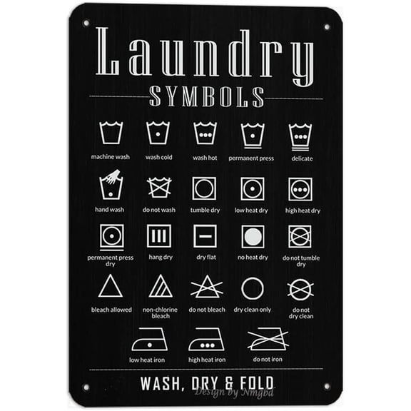 Laundry Room Rules 8X12 Inch Vintage Look Iron Decoration Painting Sign for Home Bathoom Farmhosue Shop Store Laundry Room Quote Funny Wall Decor