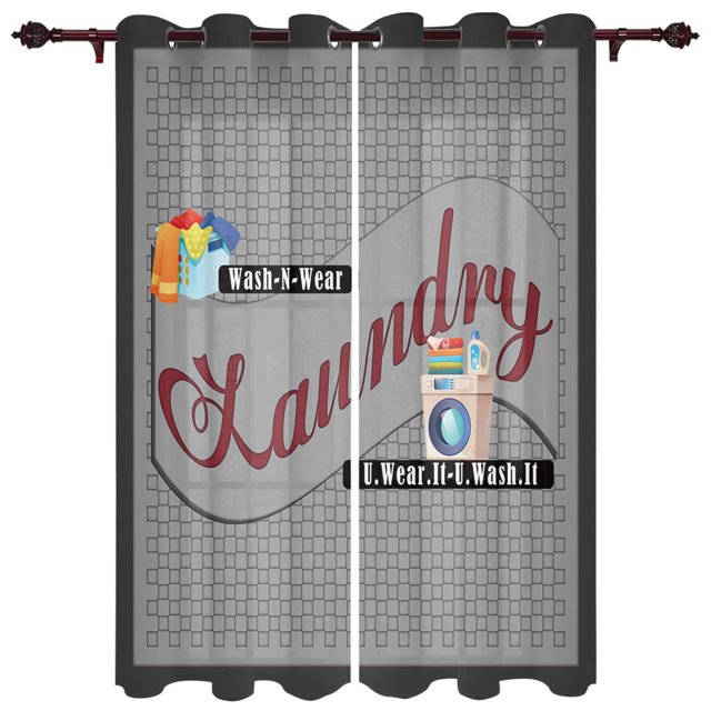 Laundry Room Rules Modern Curtains for Living Room Luxury Window