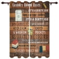thumbnail image 1 of Laundry Room Rules Modern Curtains for Living Room Luxury Window Treatments Bedroom Kitchen Curtains Drapes, 1 of 5