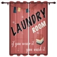 thumbnail image 1 of Laundry Room Rules Modern Curtains for Living Room Luxury Window Treatments Bedroom Kitchen Curtains Drapes, 1 of 5