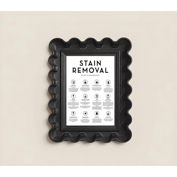 Laundry Room Stain Removal Guide Poster Decor For Living Room Bedroom, Size 16x24 UNFFRAMED F03.1.7l3432
