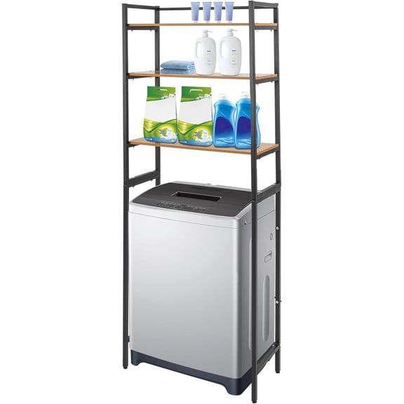 Laundry Room Storage Organizer, Over The Washer and Dryer Storage Shelves Laundry Room Drying Rack and Space Saver, Hold 33 lb