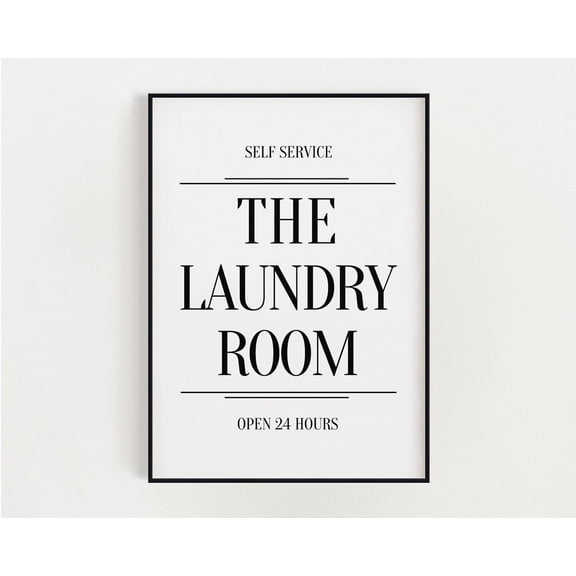 Laundry Room Utility Decor Poster, Poster Home Decor, Poster Only