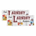 thumbnail image 1 of Laundry Room Valances for Windows, Decorative Rod Pocket Window Valance Curtains, Cartoon Washday Washing Machine Clothes Short Curtain Drapes for Kitchen/Living Room, 2 Panels, 54" W x 18" L, 1 of 8