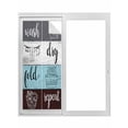 thumbnail image 1 of Laundry Room Window Privacy Film, Wash Dry Fold Repeat Splicing Colorful Wood Static Cling UV Sun Blocking Tint Film Heat Control Windows Films for Bedroom Bathroom, Window Stickers 23.6"x59", 1 of 8