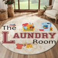 Laundry Round Area Rug Living Room 7ft, The Laundry Room Washing ...