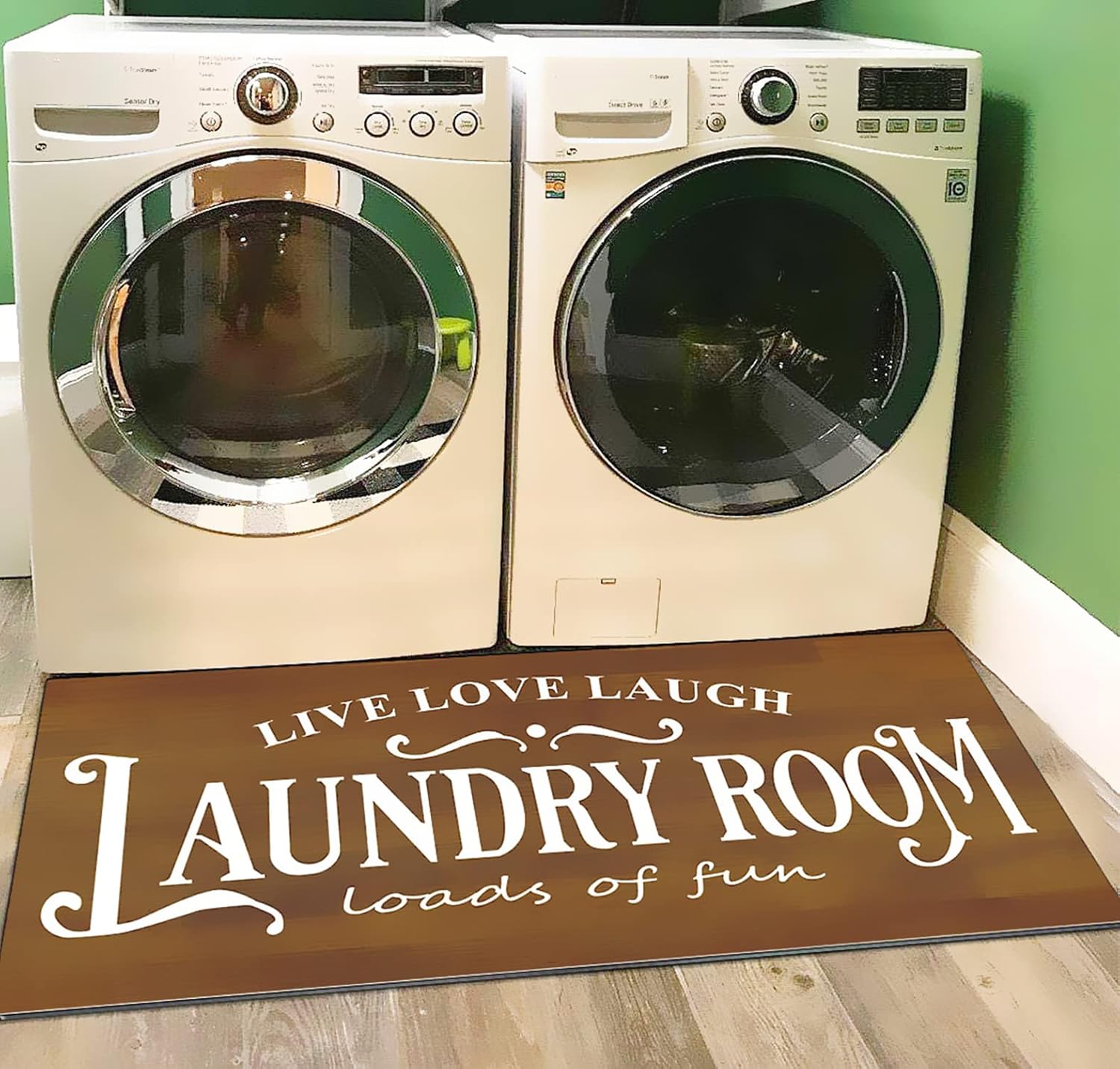 Laundry Rug, Non Skid Laundry Room Cheap Wash House Mat Waterproof ...