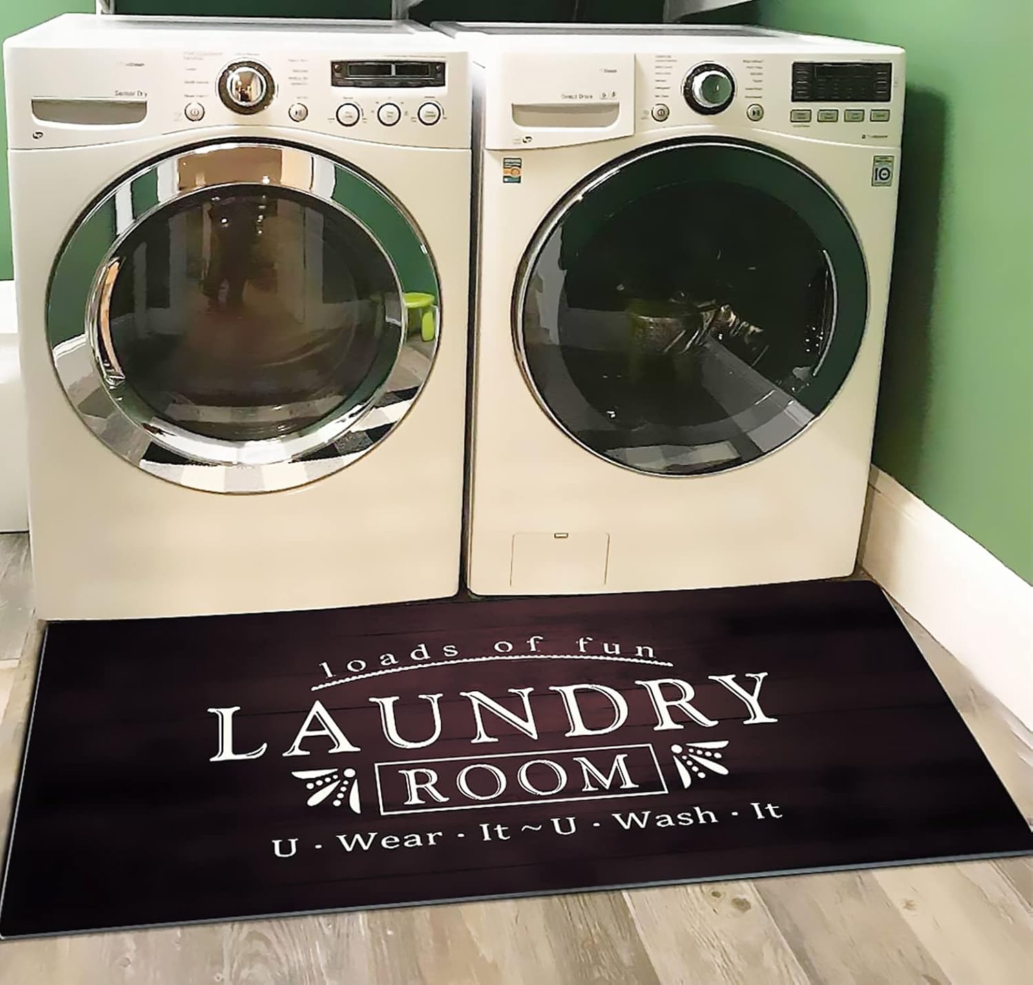 Laundry Rug, Non Skid Laundry Room Cheap Wash House Mat Waterproof