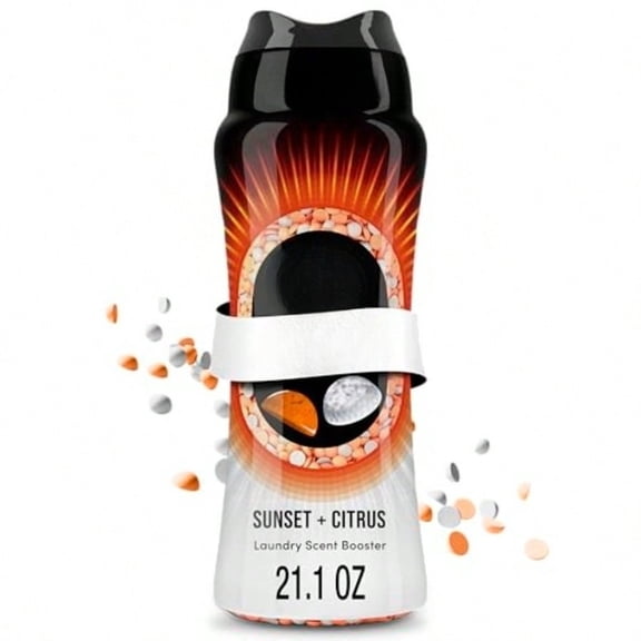 Laundry Scent Beads,Fusions Odor Defense In-Wash Scent Booster, Sunset & Citrus Scent, 21.1 oz