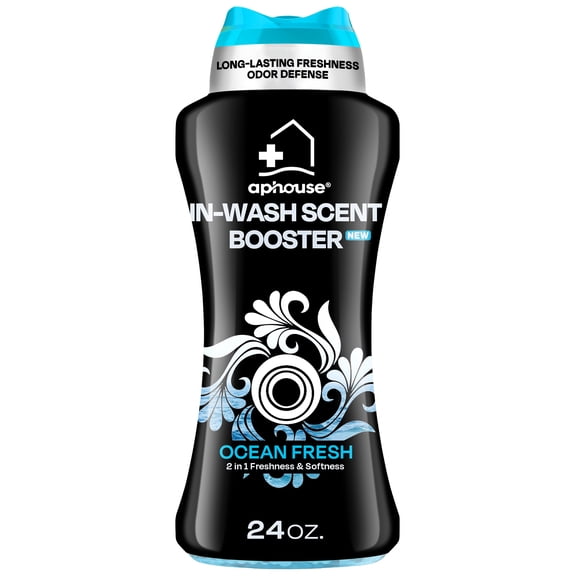 aphouse Laundry Scent Booster Beads, Long Lasting Freshness, Ocean Fresh Scent, 2 in i Freshness & Softness, For Clothes & All Washing Machines, 24 oz, New